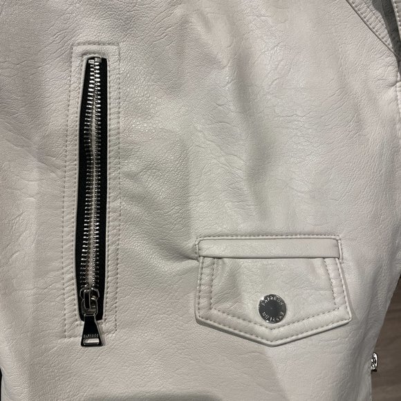 Express white leather vest - Picture 4 of 5